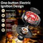Electric Whiskey Smoker Kit, Cocktail Smoker Kit with LED Display Ambient Light Old Fashioned Smoker Kit with 6 Wood Chips Flameless Drink Smoker Kit Dad Birthday Gift Husband Men for Christmas