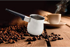 Fino Stainless Steel Turkish Coffee Pot - Professional 18/8 Warmer for Stovetop Coffee, Milk, Tea, Hot Chocolate - Delicious Daily Beverages - 12-Ounce