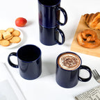 12oz coffee mug set of 6 Coffee Mugs for Coffee, Tea, Cocoa, Milk（cobalto）