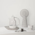 ASCOT Electric Kettle, Glass Electric Tea Kettle Gifts for Men/Women/Family 1.5L 1500W Borosilicate Glass Tea Heater, with Auto Shut-Off and Boil-Dry Protection (Polar White)