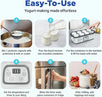 Ultimate Probiotic Yogurt Maker Bundle - Comes with the Ultimate Yogurt Strainer & 8 Extra Jars - Make Trillions of Live Probiotics from Home & Make Greek Yogurt