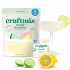 Craftmix Skinny Margarita Cocktail Mixers - Makes 24 Drinks - Zero Sugar, Zero Net Carbs, Zero Calories Mocktail Drink Mixers - Real Fruit - Vegan, Non-GMO, Dairy Free, Gluten Free