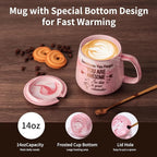 Coffee Mug Warmer & You are Awesome Mug Set, Electric Cup Warmer for Desk, Beverage Warmer with 3 Temperature Setting, 8-Hours Auto Shut Off