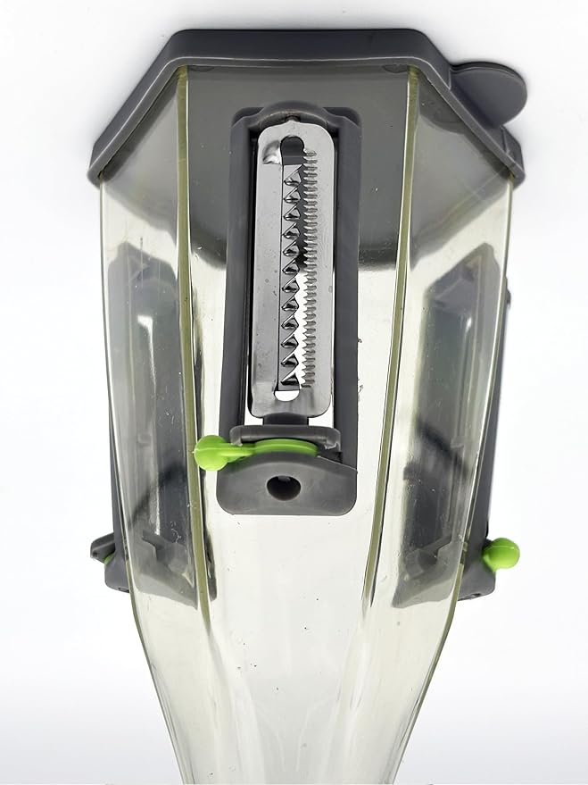 Jokari Catch-All™ Peeler - 3-Blade Vegetable Peeler with Peel Catcher, Straight Edge, Julienne, Serrated Blades, Non-Slip Grip, Dishwasher Safe for Fruits & Vegetables