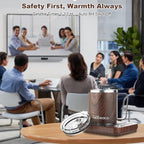 Coffee Mug Warmer for Desk, Electric 36W Coffee Cup Warmer with Auto Shut Off/Timer for Office Home, Smart Coffee Cup Mug Heater for Warming and Heating Beverage,Candle,Tea,Coffee Gifts,Wood