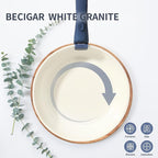 8PCS Ceramic Cookware,Nonstick Pan, Removable Handle Ceramic Pots and Pans Set, Stackable Set, Nonstick Pan Pots and Pans Set Non Stick pot(Blue)