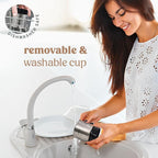 NELO 3.5oz One-Touch Coffee Grinder, Power Grind with Removable BPA Free Stainless Steel Dishwasher Safe Bowl, 15 Cups, Easy Use, 200 Watts, Electric Coffee Bean Grinder, Spice Grinder, Nuts, Black