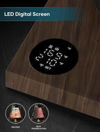 Electric Kettle, Gooseneck Electric Kettle, ±1℉ Precise Temperature Control, Stainless Steel Interior, Quick Heating for Pour Over Coffee, Tea & Boiling Water, 0.9L (Artist)