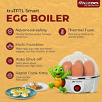 Electric Egg Cooker | Boils upto 7 eggs | Poacher | Omelet maker | Vegetable steamer, dumpling & More | Marble