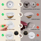 Nessus 200 PCS Original Aluminum Foil Seals Lids from Vertuo Reusable Pods Kit, [ALSeal EZ FIT] for Nespresso Refillable Pods, Compatible with Nespresso Vertuoline Machine(Foil Seals Only)