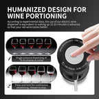 Rechargeable Wine aerator Electric Wine Decanter, Automatic Wine Dispenser withStorage Base,Two Modes:long press to continuously Dispense wine/single press to Dispense75ml of Wine