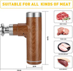 Electric Meat Tenderizer Tool,Cordless Meat Tenderizer Machine with 2 Stainless Steel Meat Mallet,Kitchen Essentials For Tenderizing Steak/Beef/Chicken Chops (brown)