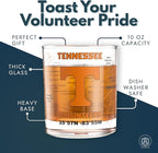 Greenline Goods – University of Tennessee Volunteers College Whiskey Glasses (Set of 2), 10 oz – Full-Color Logo + Campus Map