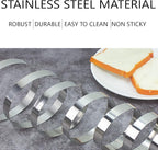 Stainless Steel Omelet Ring - 2pcs 8' Nonstick Cooking Rings for Pancake, Omelette, Sandwich (Large)