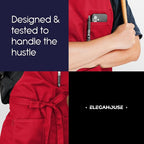 Unisex Apron with Pockets for Cooking, Salon & Art - 100% Cotton Adult Kitchen, Chef, Stylist Apron