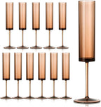 12 Pack Acrylic Orange Champagne Glasses Dark Orange Wine Glasses Terracotta Champagne Flutes Champagne Flutes Goblets for Wedding Reception Cocktail Cups Wedding Toasting Glasses Terracotta Decor