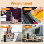 Portable Electric Kettle （110V）, Travel Tea Kettle, 316 Stainless Steel Premium Liner, 4-speed Temperature Adjustment with Auto Shut-off and Boil-Off Protection black