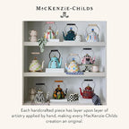 MACKENZIE-CHILDS Enamel Tea Kettle, Cute Tea Kettle for Stovetop, 2 Quarts, Garden Gala