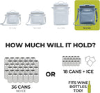 CORE Magnetic Leak Proof Soft Cooler with Waterproof Zipper | Insulated Bag Portable Ice Chest Box | Best Soft Cooler for Food & Beverages for Tailgating, Car Camping, Travel, and Family Beach Picnics