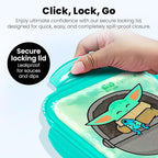 Yoobi Star Wars X Grogu Bento Box and Ice Pack for Kids & Tweens – 3 Compartment Lunch Box, Dishwasher & Microwave Safe Food Container – BPA & PVC Free, Leakproof