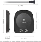 VOBAGA Mug Warmer& Coffee Mug Warmer for Office Desk Use, Candle Warmer with Three Temperature Settings, Coffee Warmer Plate for Cocoa Tea Water Milk with Auto Shut Off After 4 Hours, for Ideal Gifts