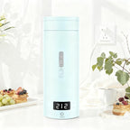 Travel Kettle,Portable Electric Kettle with Temperature Control, Brews Two Cups of Coffee, 316 Stainless Steel Inner Tank, Elegant Blue