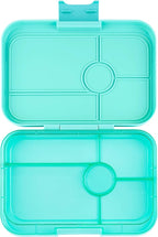 Yumbox Tapas Leakproof Bento Lunch Box - 5-Compartment Bento Container for Adults and Kids; Large Size 9.5x6.9x1.8; (Bali Aqua with Clear Aqua Tray)