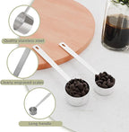 2PCS 1 Tablespoon Coffee Scoop, Long Handle Measuring Spoon, One tbsp (15ml) Stainless Steel Scooper