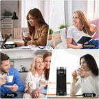 CHULUX Slim Single Serve Coffee Maker for K Cup, Mini Travel One Cup Coffee Machine for Home, Desk, Kitchen and Bedroom, Fits Travel Mug, Black