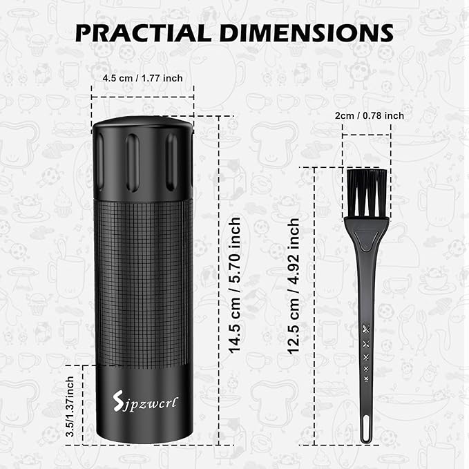 USB Rechargeable Salt and Pepper Grinder Set Electric Pepper Grinders Automatic Pepper Mills Salt Shaker Adjustable Coarseness Large Capacity One Hand Operation (BLACK)