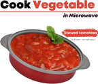 MACONEE Microwave Frying Pan Skillet, Grill & Crisper Pan with Lid Allows You to Fry, Sizzle, and Brown Foods in the Microwave, Micro Cookware for Grilling, Reheating, and Cooking a Variety of Dishes