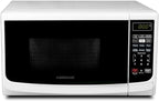 Farberware Countertop Microwave 700 Watts, Cu. Ft. - Microwave Oven With LED Lighting and Child Lock - Perfect for Apartments and Dorms - Easy Clean Grey Interior, Retro White