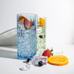 BELLAFORTE Shatterproof Tritan Tall Tumbler, Set of 4, 18oz - Myrtle Beach Drinking Glasses - Unbreakable Plastic Drinking Glasses for Gifting, Parties, New Year - BPA Free - Dishwasher Safe - Green