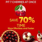 Cherry Pitter Tool, 7 Holes Multi Cherry Pit Remover, 7-in-1 Cherry Seed Remover Quick, Portable Cherry Pitters Tool, Heavy Duty Metal Cherry Core Pitter for Cherries Jam