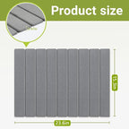 Quick Dry Stone Mat, Stone Drying Mat for Kitchen Counter, Large Dish Drying Mat - Diatomaceous Earth Dish Drying Mats, Modern Fast Dry Pad for Bathroom, 24"x16", DarkGray