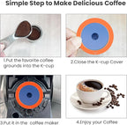 Stainless Steel Reusable K Cups for Keuring 2.0& 1.0, Reusable Coffee Pods for Keuring Coffee Maker,2 Pack K Cups with 1 Pack Scoop, Permanent Filters （2Pack)