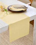 Solino Home Linen Table Runner 36 Inches - 100% Pure Linen Golden Straw Table Runner 14 x 36 Inch Ideal for Dresser and Coffee Tables - Summer, Fall, Autumn - Fete