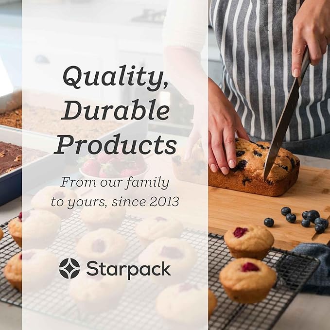 Starpack 'Bakers Gonna Bake' High Performance Nonstick Rectangular Baking Pans set of 3