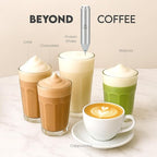 Zulay Kitchen FrothMate Powerful Milk Frother Portable & Compact Handheld Foam Maker Lattes, Cappuccinos