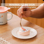 OMAYKEY 6 Inch Ceramic Dessert Plates Set of 18, Small Salad Plates, Porcelain Round Shaped Dinner Plates, Appetizer Plates for Cake Waffles Snacks Side Dish, Oven Microwave Dishwasher Safe, White