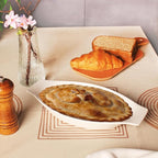 5 x 8 Inch Ceramic Oval Au Gratin Baking Dishes 12 OZ, Set of 4 Banana Split Bowls, for 1 or 2 Person Servings, Bakeware with Handle(10.3 IN) for Kitchen and Home, Oven & Microwave Safe