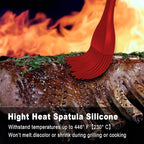 Walfos Silicone Basting Pastry Brush, Heat Resistant Small Basting Brush Set, Strong Steel Core and One-Pieces Design, Perfect for BBQ Kitchen Cooking, Desserts, BPA Free, 2 Pcs