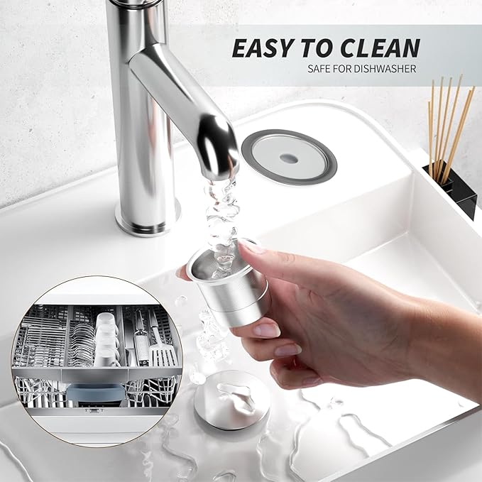 Reusable K Cups for K-eurig, Reusable Coffee Pods, Universal Stainless Steel K Cup Reusable Coffee Pods Compatible for K Series Coffee Machine 1.0 & 2.0, BPA-Free (2pack)