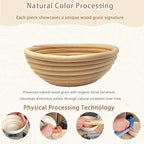 Natural Unbleached Banneton, Sourdough Bread Proofing Basket Kit, 6x 6 Inch Round Mini Basket with BreadMaking Baking Supplies Tools, Banneton Basket Gift Set - Primary Color
