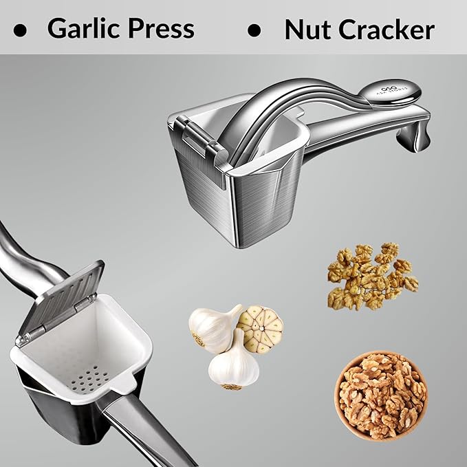 Heavy Duty Manual Lemon Squeezer - ASA ASA STORES 9.8'' Stainless Steel Rust Proof-Ergonomic Handle Citrus Juicer Oranges,Easy Extraction-Seed Catcher Pour Spout-Easy To Clean-Garlic Press-Nutcracker