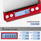 Fuzion Digital Scale .1 Gram Accuracy, 3000g Mini Food Scales for Herb, Spice, Jewelry, Gold, Small Food Scale - Weight Gram and Oz