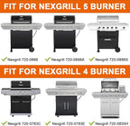 Full-Size Griddle Inserts for Nexgrill 5 Burner 720-0888 720-0888N 720-0882A 720-0882S Grill, Flat Top Griddle with Silicone Handles for Nexgrill Home Depot 4 Burner 720-0830H 720-0830X Grills