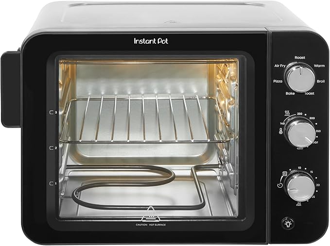 Instant Pot 4-Slice InstantHeat 7-in-1 Air Fryer Toaster Oven, Air Fry, Bake, Toast, Roast, Broil, Warm, and Make Pizza