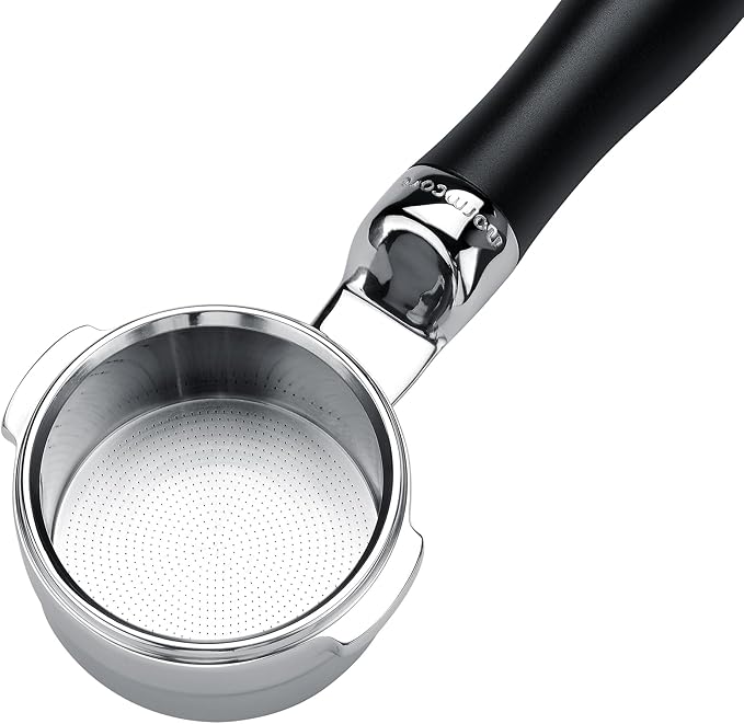 Normcore All-Stainless Unibody Bottomless Portafilter - Integrated High Extraction Basket For Breville Dual Boiler Espresso Machine BES900XL, BES920XL, BES980XL, BES990BSS, 22g