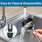 LINKChef 4 in 1 Immersion Blender Handheld, 800W with Titanium Steel Blades, 20 Speeds, Turbo Mode, Scratch-Resistant Stick Hand Blender with Whisk & Food Processor